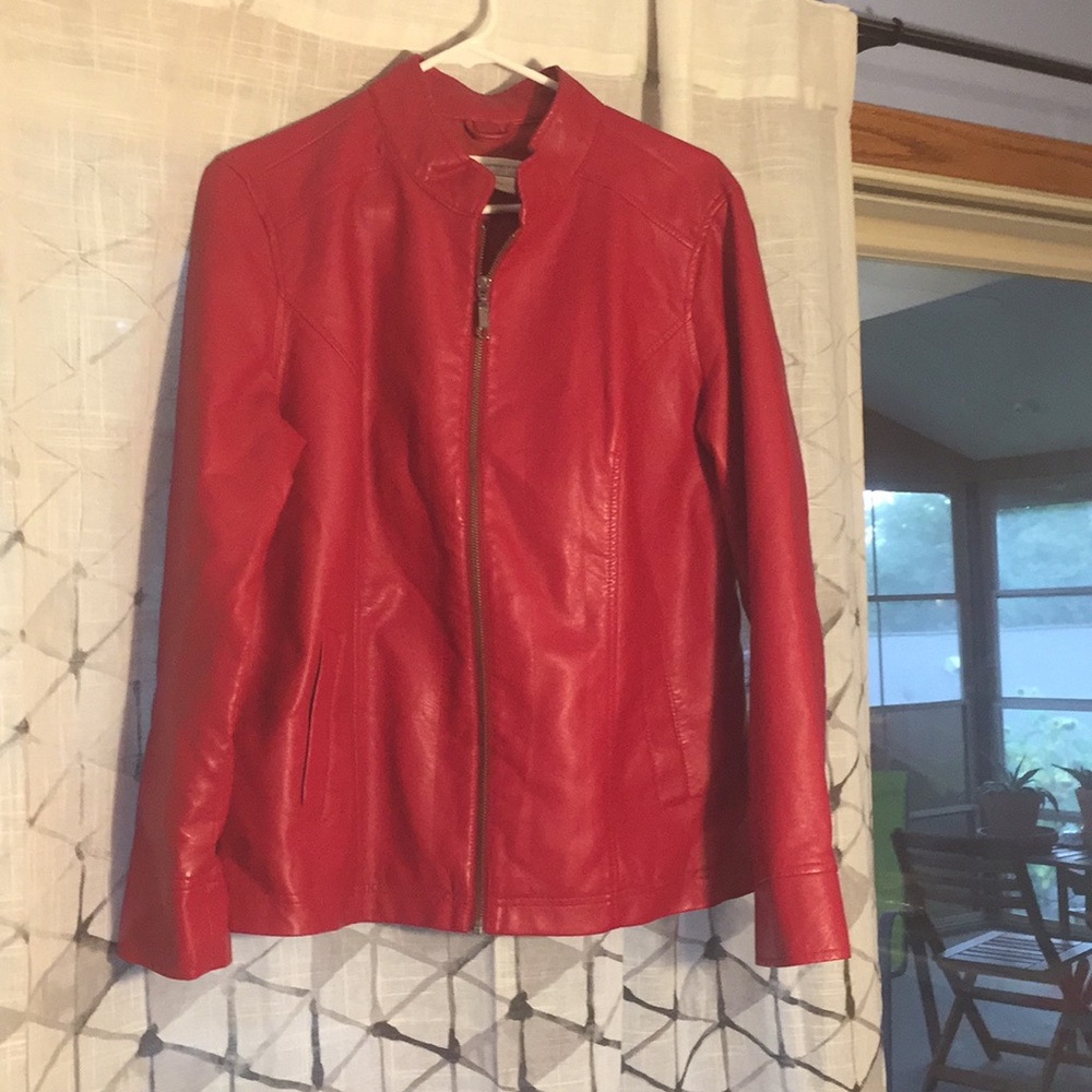 Christopher & Banks faux leather jacket